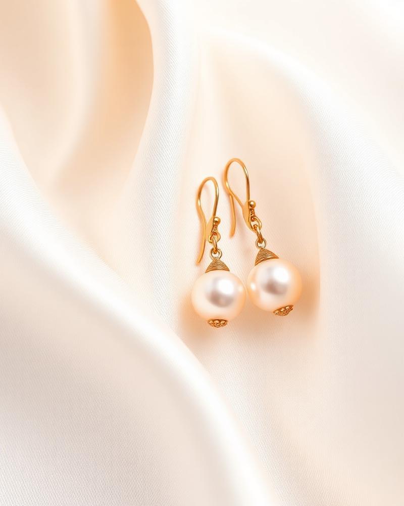 Perle Rose Gold Pearl Drop Earrings